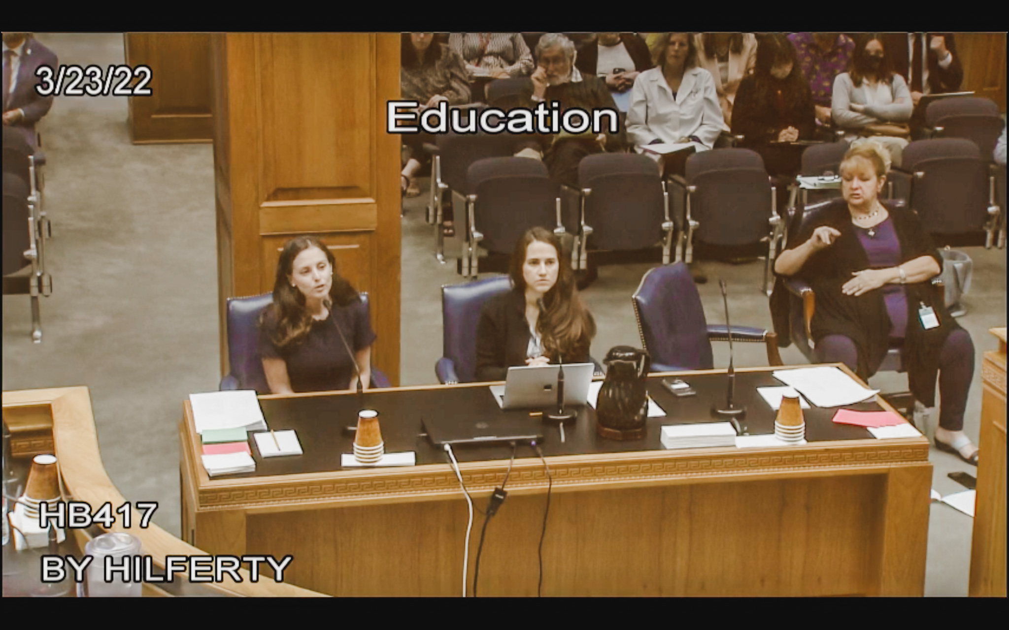 Dr. Alice Hoyt and Rep. Stephanie Hilferty advocate for stock epinephrine legislation for early childhood centers.